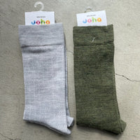 Joha Wool Socks リブ薄手 メンズ