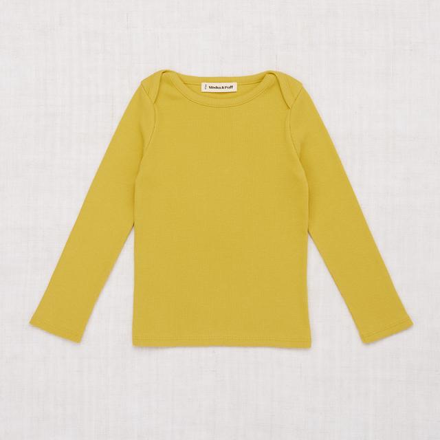 Misha&Puff Long Sleeve Lap Tee - Winter Wheat